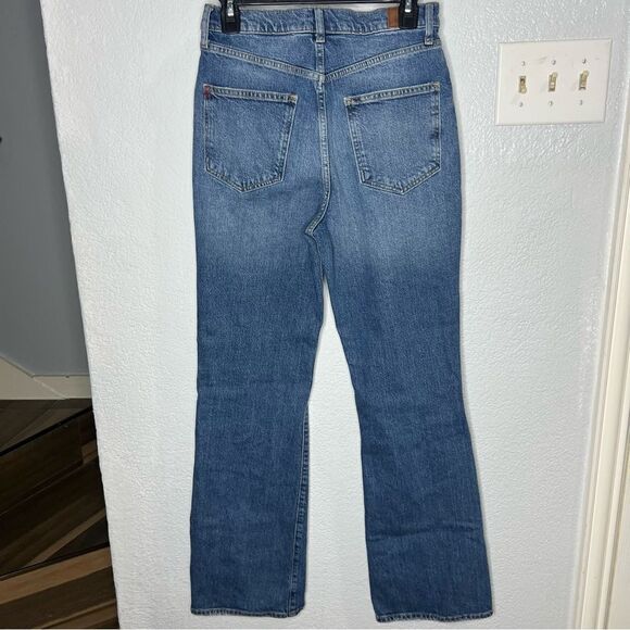 BDG Urban Outfitters Stretch High-Rise Flare Distresses Blue Women Jeans Sz 28 - Picture 3 of 12